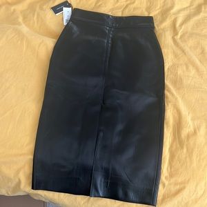 Aritzia Babaton Leather Skirt